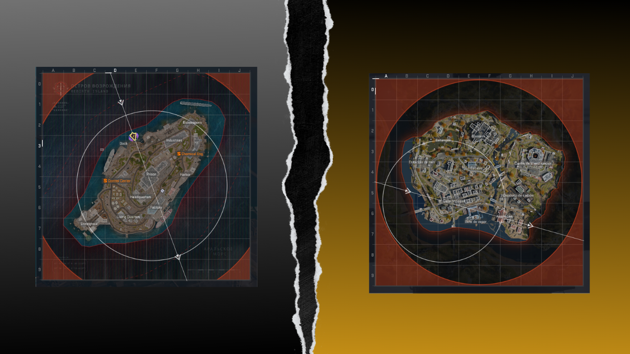 Rebirth Island Tactical Map